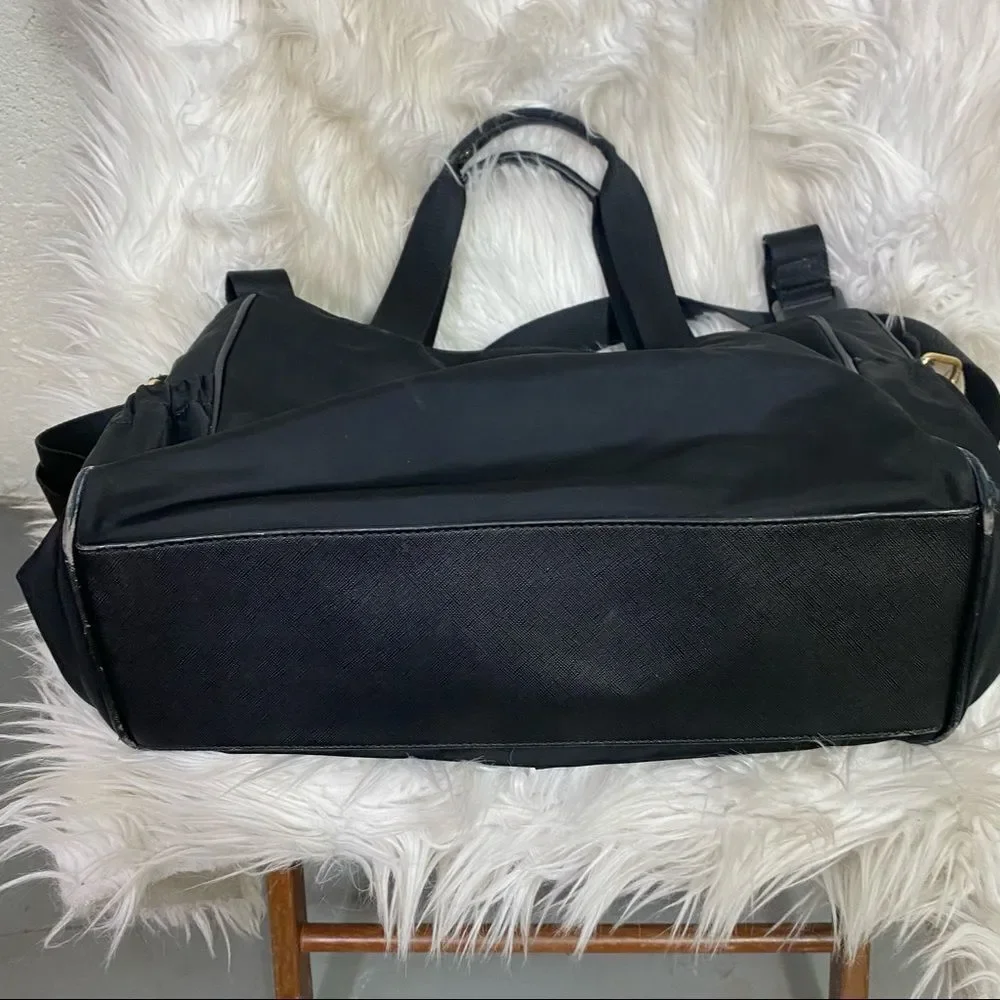 TOUS Black Crossbody Strap Water Repellent Baby Diaper Bag